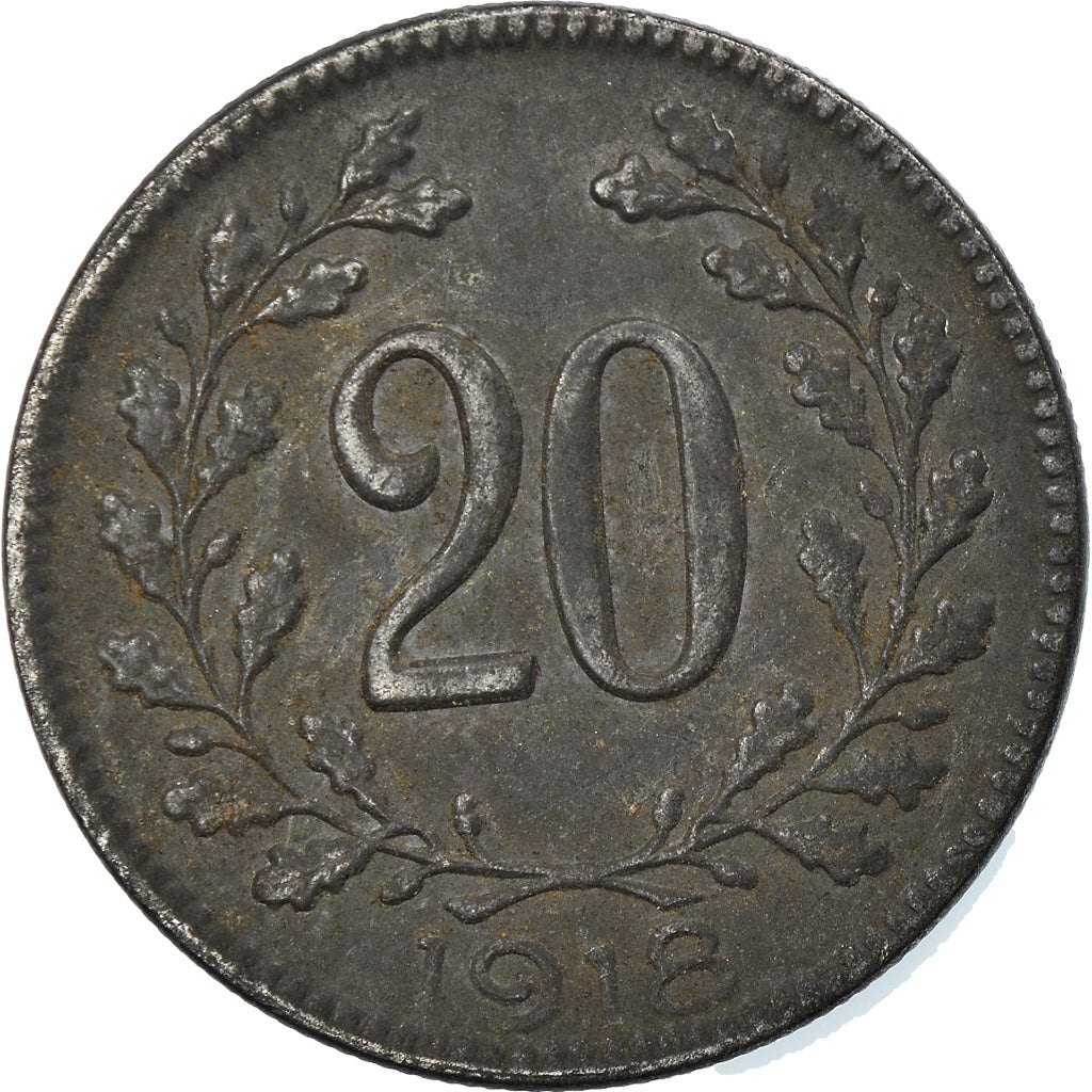 Coin, Hungary, 20 Fillér, 1918, EF(40-45), Iron, KM:498