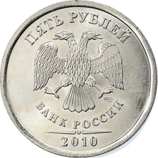 Moneta, Russia, 5 Roubles, 2010, Saint-Petersburg, SPL-, Acciaio placcato