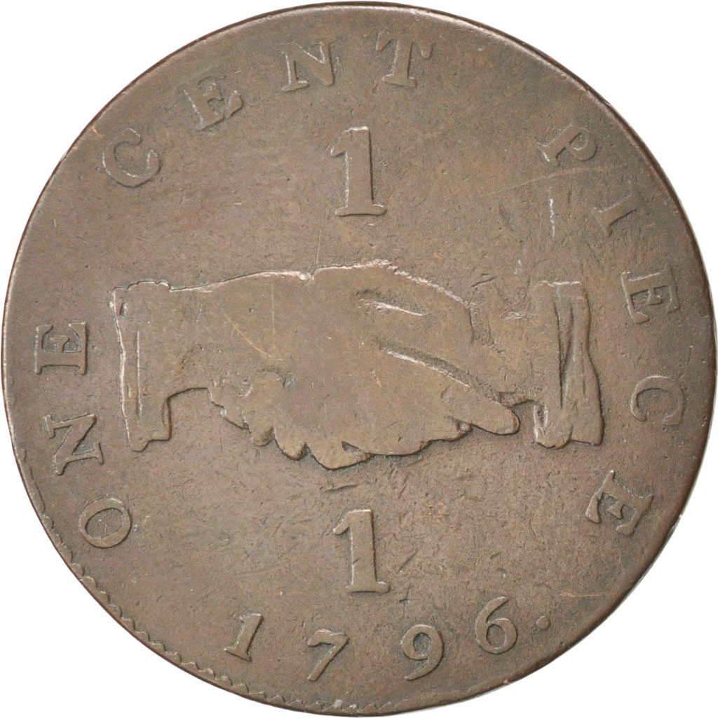 SIERRA LEONE, Cent, 1796, KM #1, VF(20-25), Bronze, 12.27