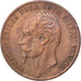 SWEDEN, 5 Ore, 1857, KM #690, EF(40-45), Bronze, 28.9, 8.24