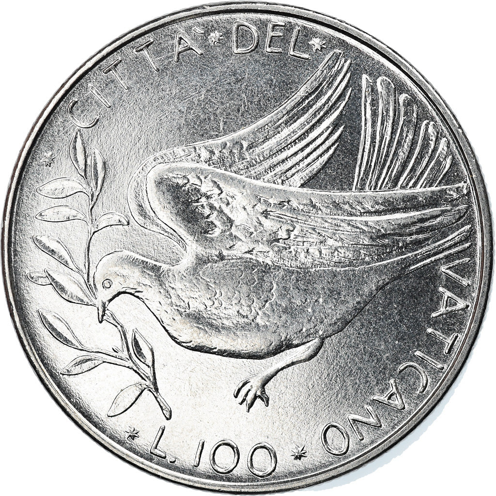 Monnaie, Cité du Vatican, Paul VI, 100 Lire, 1977, TTB, Stainless Steel, KM:122