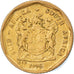 Moneta, Południowa Afryka, 10 Cents, 1995, EF(40-45), Brąz platerowany stalą