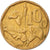 Moneta, Południowa Afryka, 10 Cents, 1995, EF(40-45), Brąz platerowany stalą