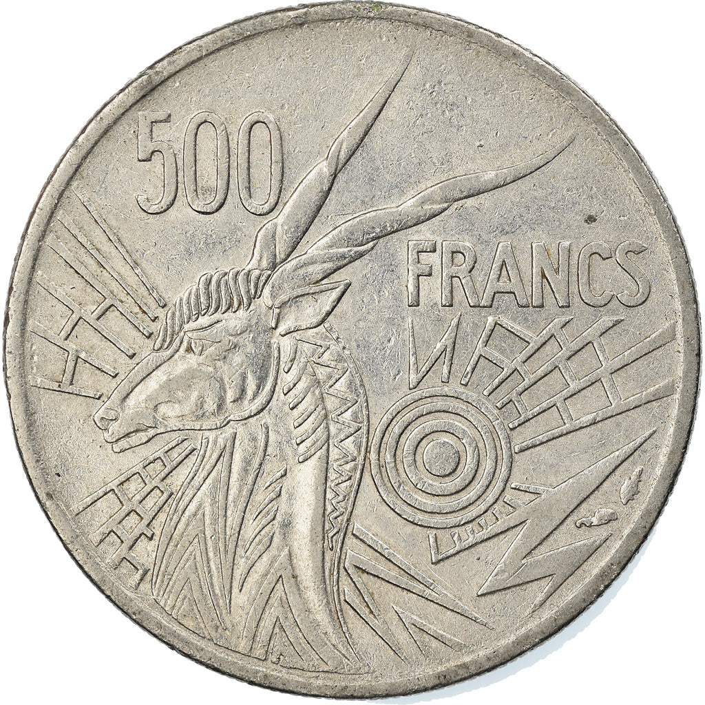 Coin, Central African States, 500 Francs, 1976, Paris, EF(40-45), Nickel, KM:12
