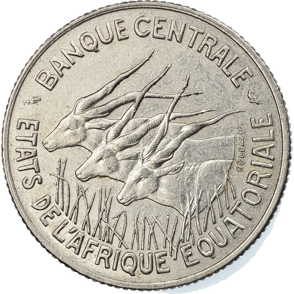 Coin, EQUATORIAL AFRICAN STATES, 100 Francs, 1967, Paris, EF(40-45), Nickel