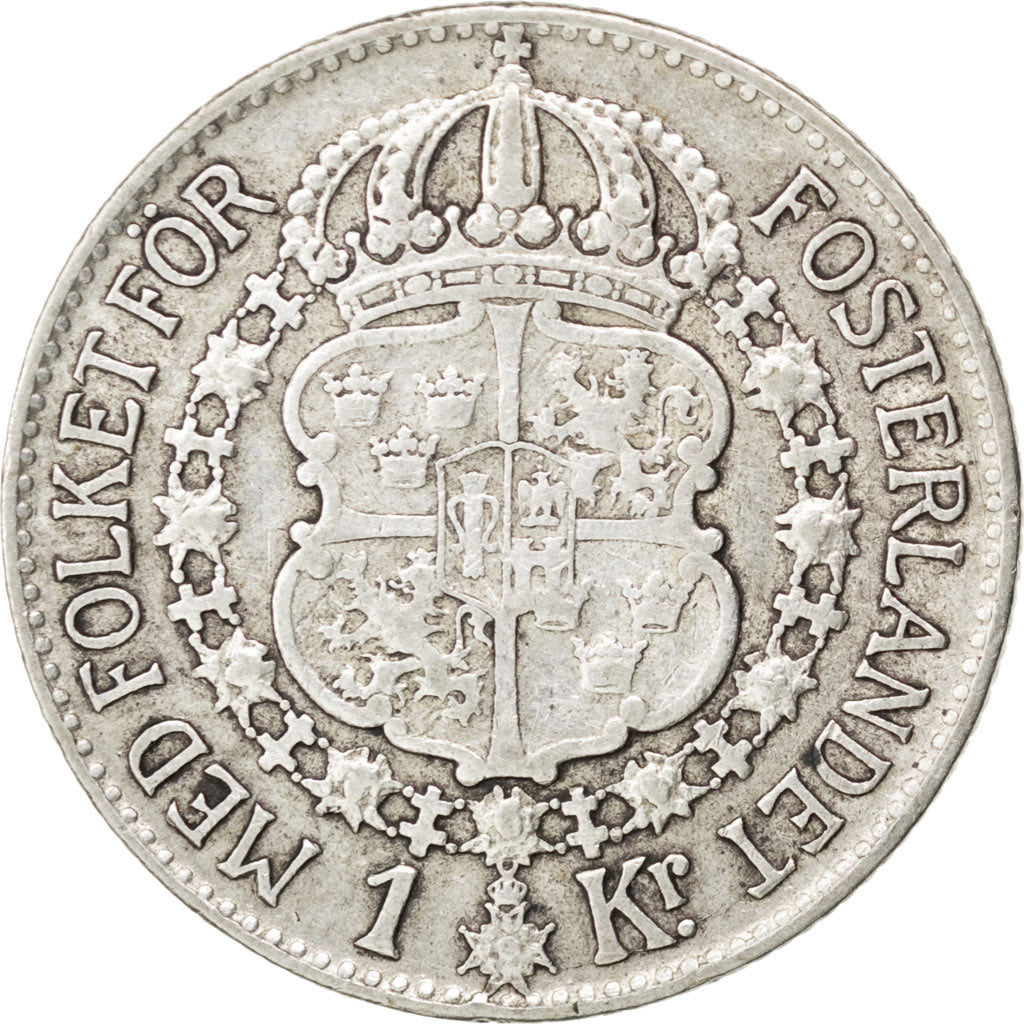 Coin, Sweden, Gustaf V, Krona, 1941, EF(40-45), Silver, KM:786.2