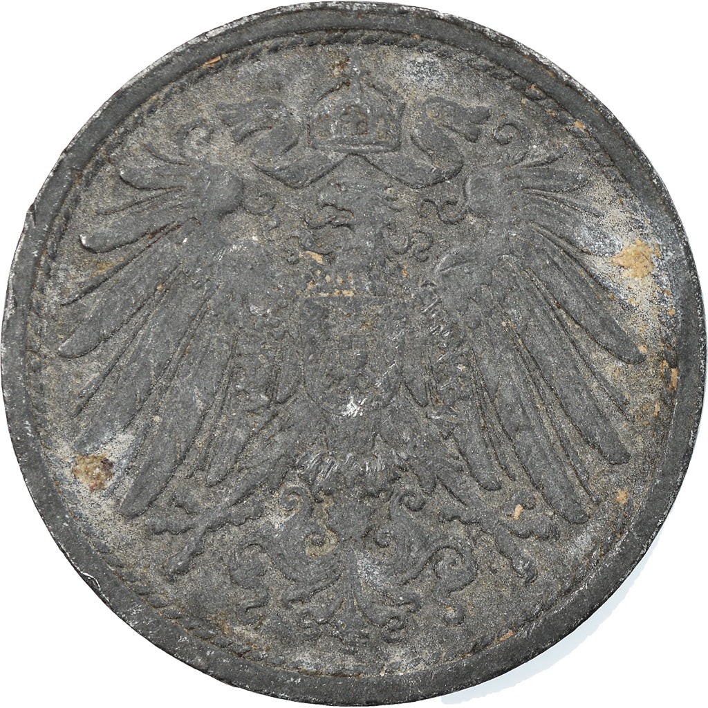 Coin, GERMANY - EMPIRE, 10 Pfennig, 1918, Munich, VF(30-35), Iron, KM:20