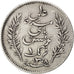 Tunisia, Ali Bey, Franc, 1891, Paris, BB, Argento, KM:224