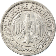 Monnaie, Allemagne, République de Weimar, 50 Reichspfennig, 1930, Hambourg