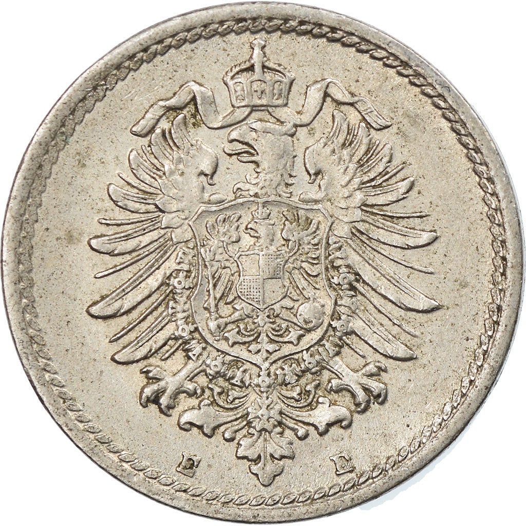 Monnaie, GERMANY - EMPIRE, Wilhelm I, 5 Pfennig, 1888, Muldenhütten, TTB