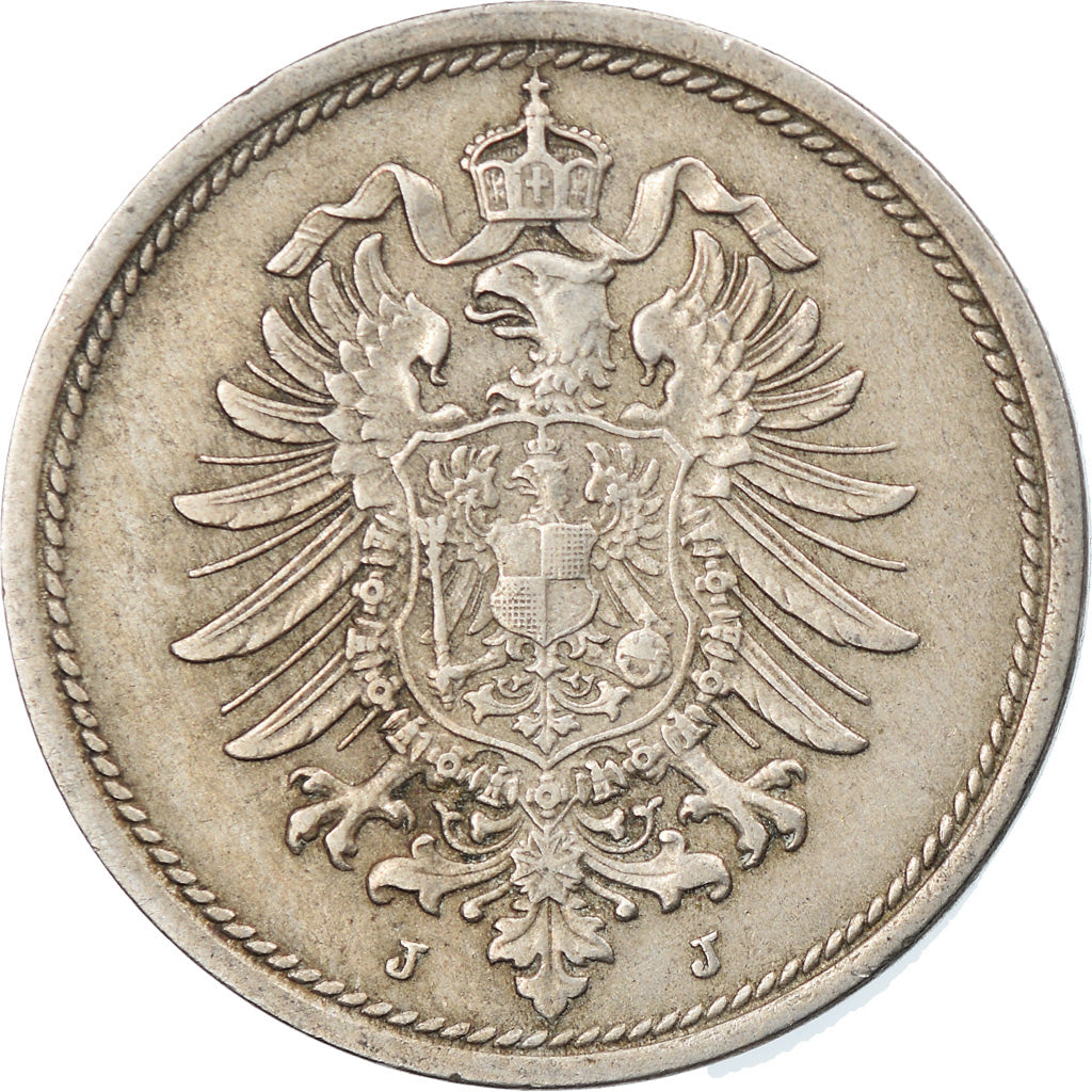 Coin, GERMANY - EMPIRE, Wilhelm I, 10 Pfennig, 1888, Hambourg, EF(40-45)