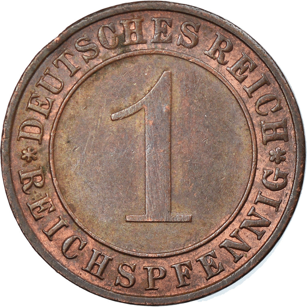 Moneta, GERMANIA, REPUBBLICA DI WEIMAR, Reichspfennig, 1936, Munich, BB, Bronzo