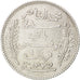 Tunisia, Muhammad al-Nasir Bey, Franc, 1916, Paris, BB, Argento, KM:238