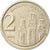 Monnaie, Yougoslavie, 2 Dinara, 2000, Belgrade, TTB, Copper-Nickel-Zinc, KM:181