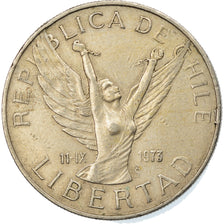 Coin, Chile, 5 Pesos, 1977, EF(40-45), Copper-nickel, KM:209