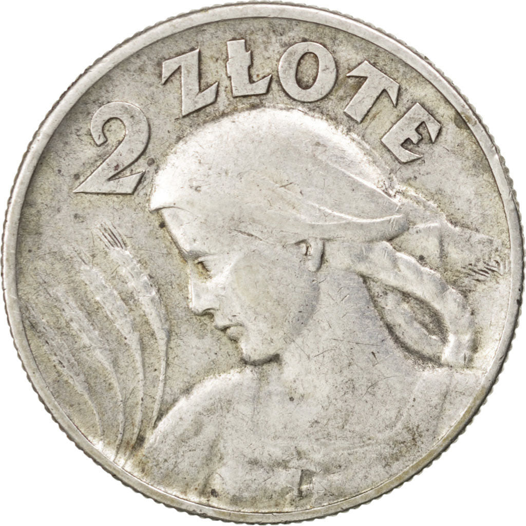 POLAND, 2 Zlote, 1925, London, KM #16, EF(40-45), Silver, 27, 9.96