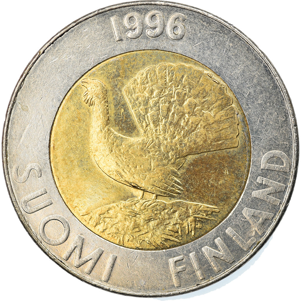 Coin, Finland, 10 Markkaa, 1996, EF(40-45), Bi-Metallic, KM:77