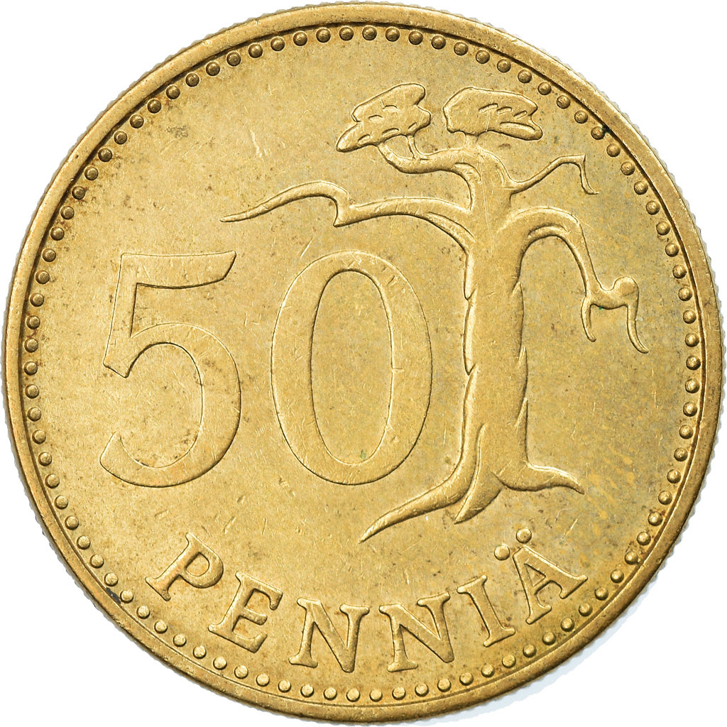 Monnaie, Finlande, 50 Penniä, 1976, TTB, Aluminum-Bronze, KM:48