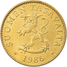 Coin, Finland, 50 Penniä, 1986, EF(40-45), Aluminum-Bronze, KM:48