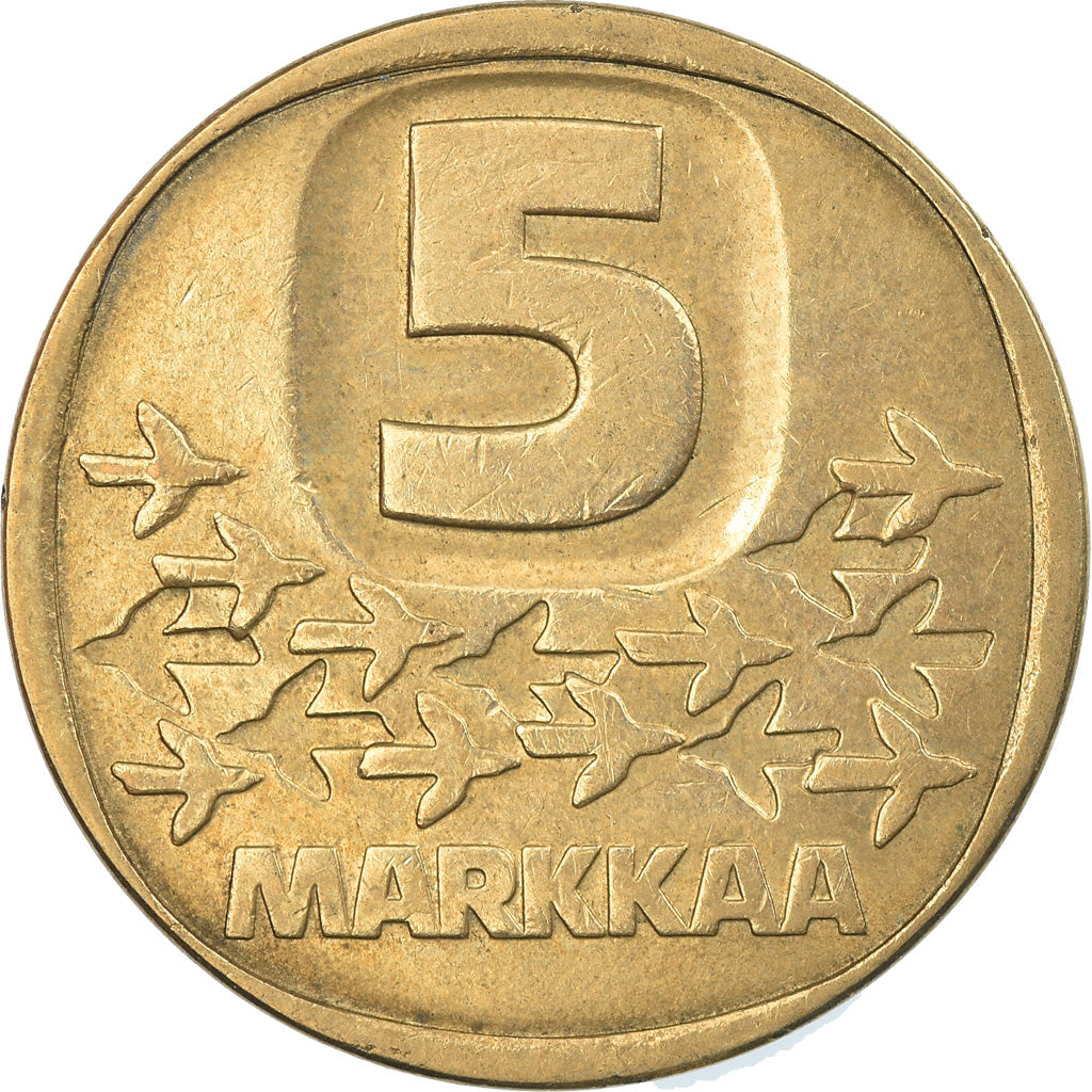 Monnaie, Finlande, 5 Markkaa, 1985, TTB, Aluminum-Bronze, KM:57