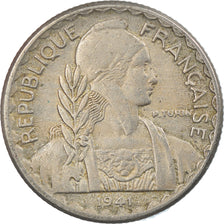 Coin, FRENCH INDO-CHINA, 10 Cents, 1941, EF(40-45), Copper-nickel, KM:21.1a