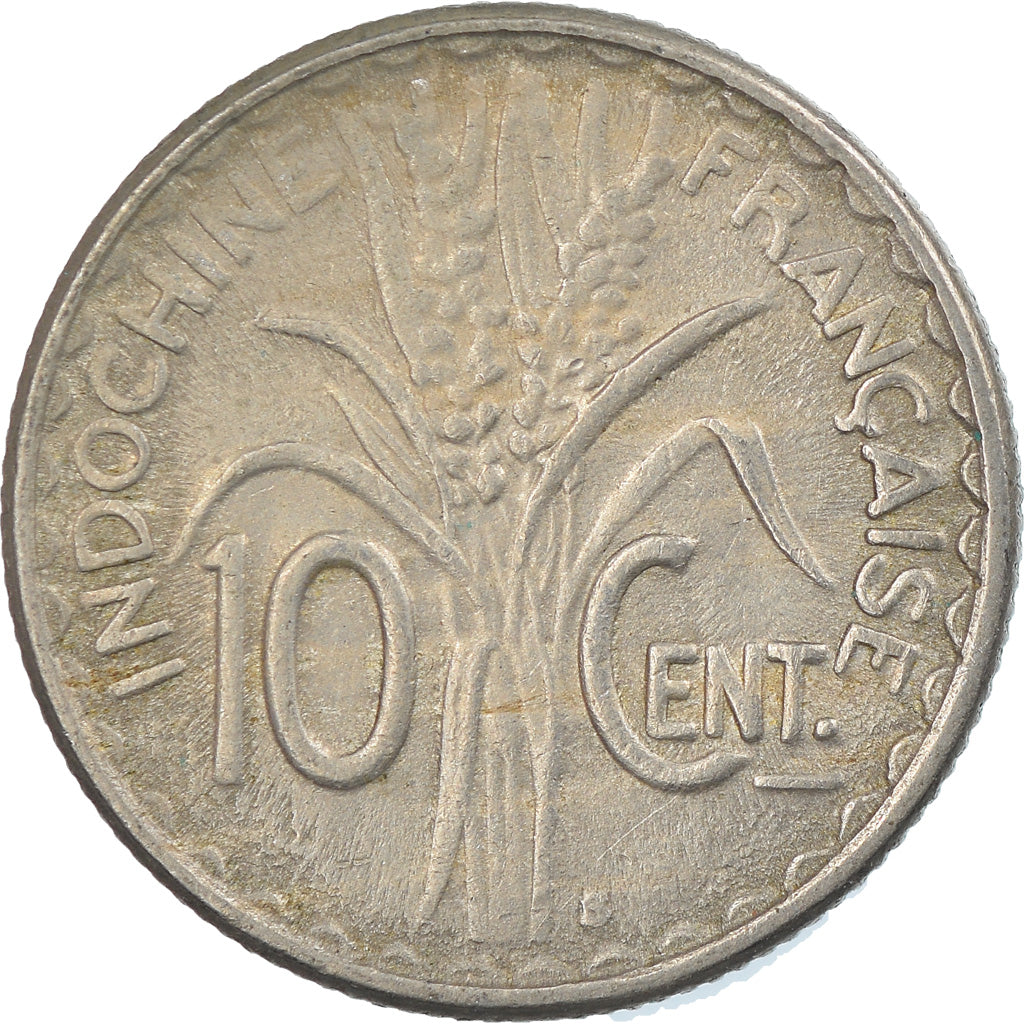 Coin, FRENCH INDO-CHINA, 10 Cents, 1941, EF(40-45), Copper-nickel, KM:21.1a