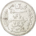 Moneda, Túnez, Muhammad al-Nasir Bey, 2 Francs, 1915, Paris, EBC, Plata, KM:239