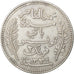 Coin, Tunisia, Muhammad al-Nasir Bey, 2 Francs, 1916, Paris, AU(50-53), Silver