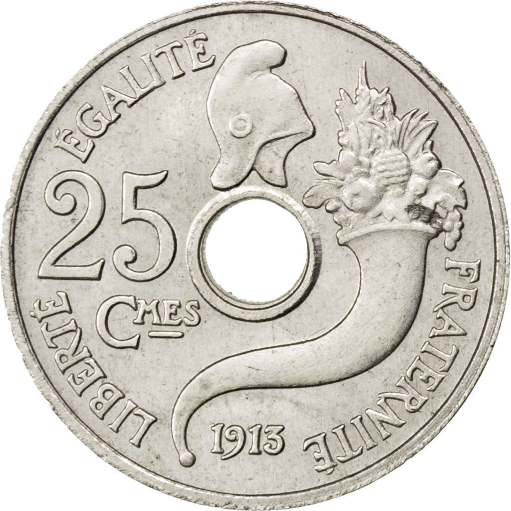 Monnaie, France, 25 Centimes, 1913, SPL, Nickel, Gadoury:72.3