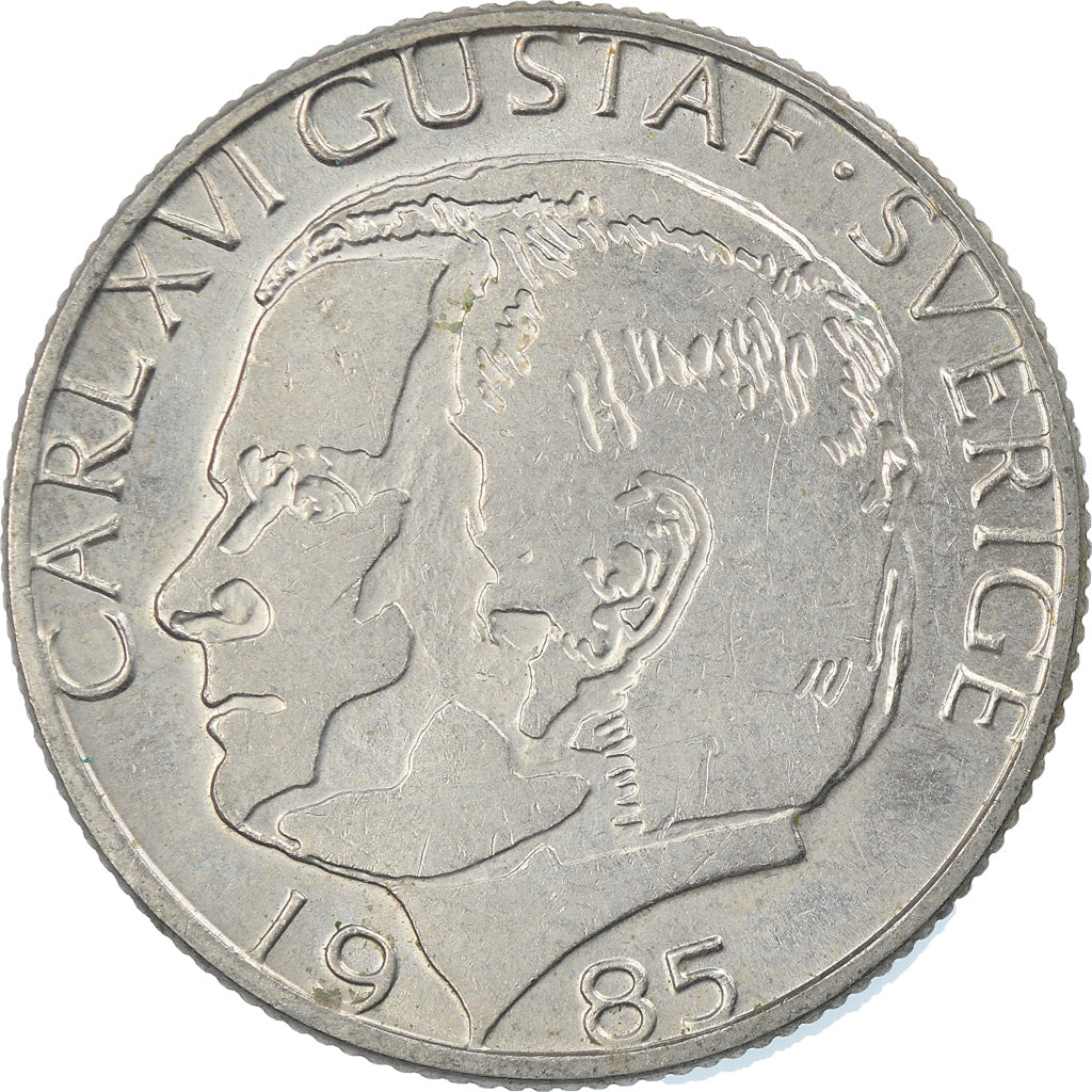 Coin, Sweden, Carl XVI Gustaf, Krona, 1985, EF(40-45), Copper-nickel, KM:852a
