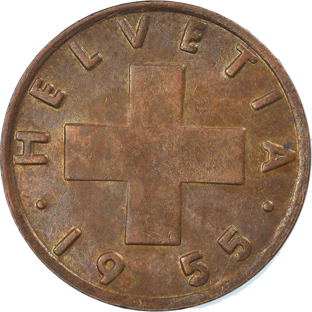 Monnaie, Suisse, 2 Rappen, 1955, Bern, TTB, Bronze, KM:47