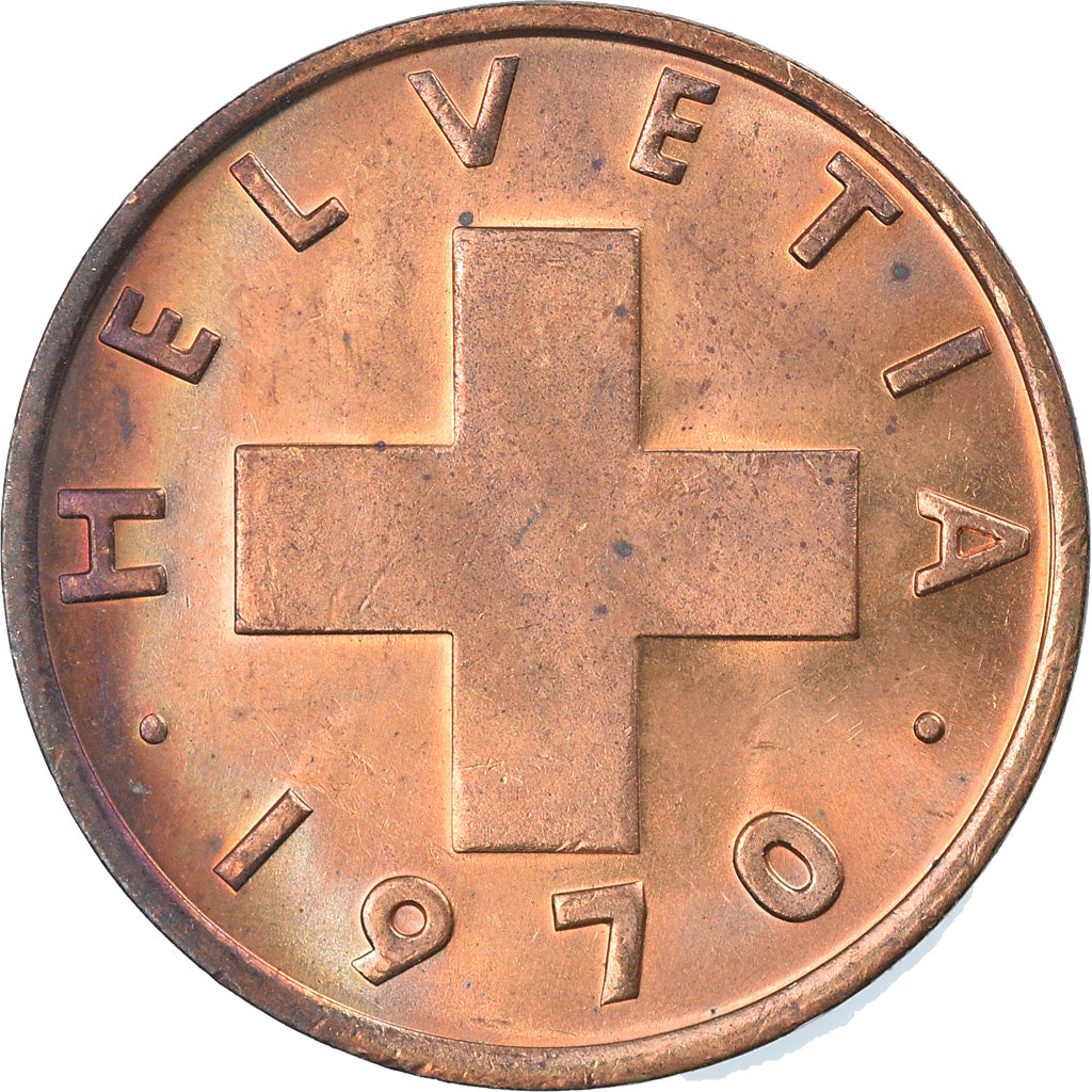 Monnaie, Suisse, 2 Rappen, 1970, Bern, TTB+, Bronze, KM:47
