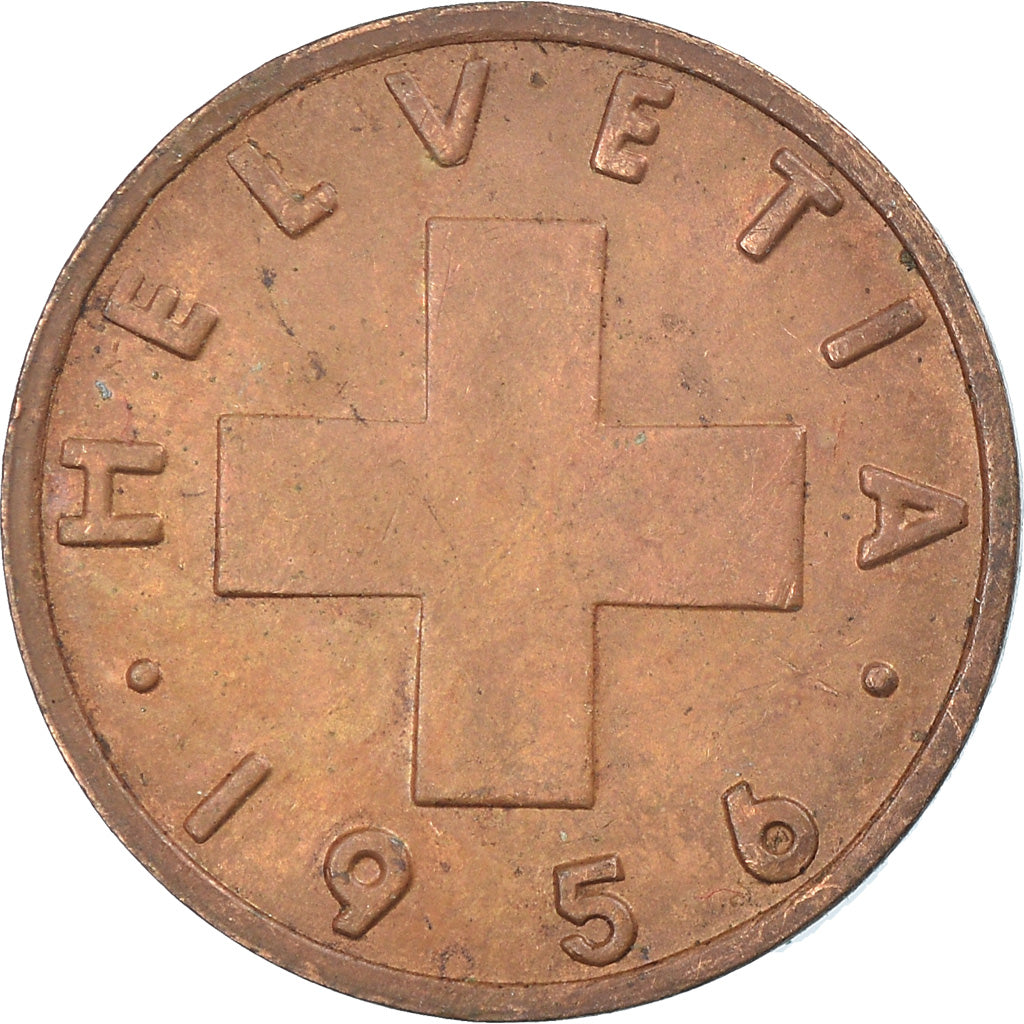 Monnaie, Suisse, Rappen, 1956, Bern, TTB, Bronze, KM:46