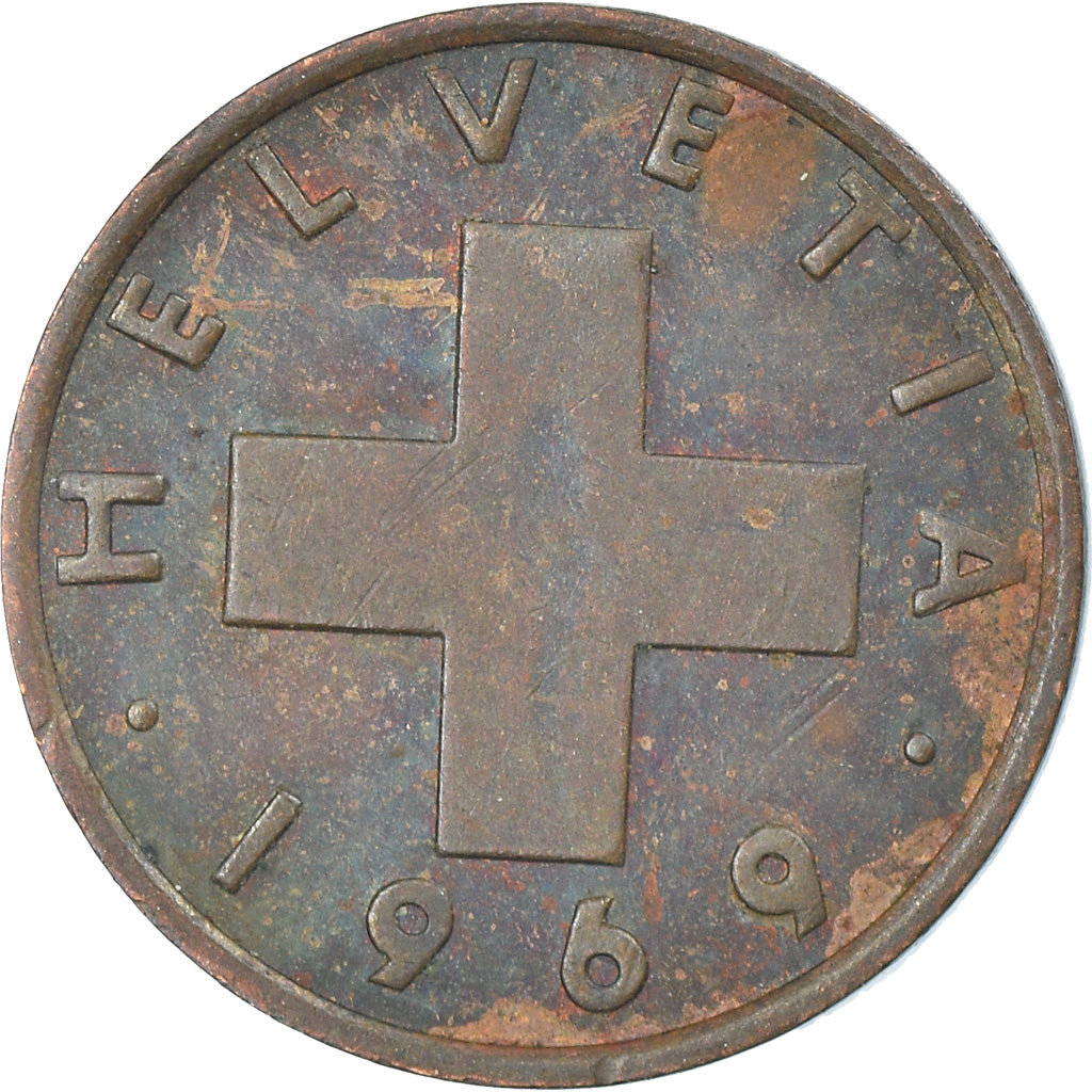 Monnaie, Suisse, Rappen, 1969, Bern, TTB, Bronze, KM:46