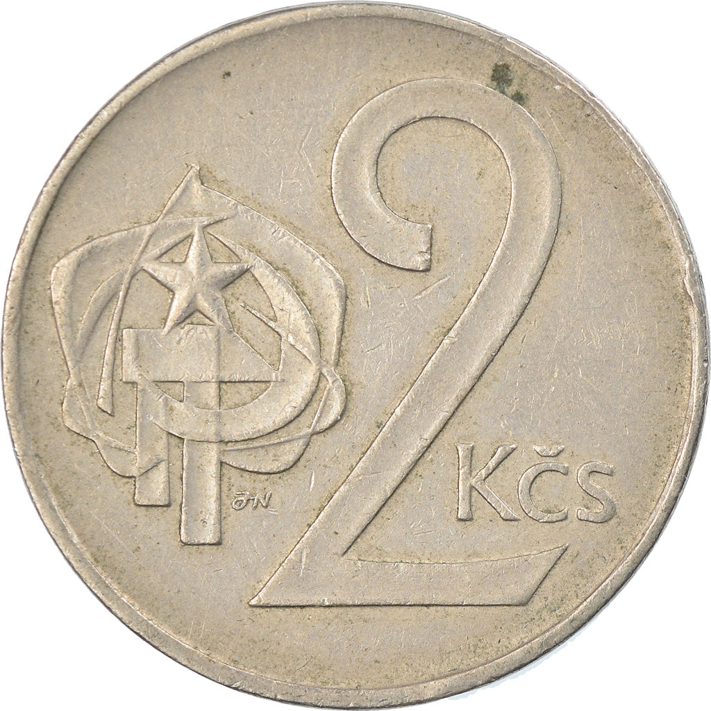 Münze, Tschechoslowakei, 2 Koruny, 1974, SS, Copper-nickel, KM:75