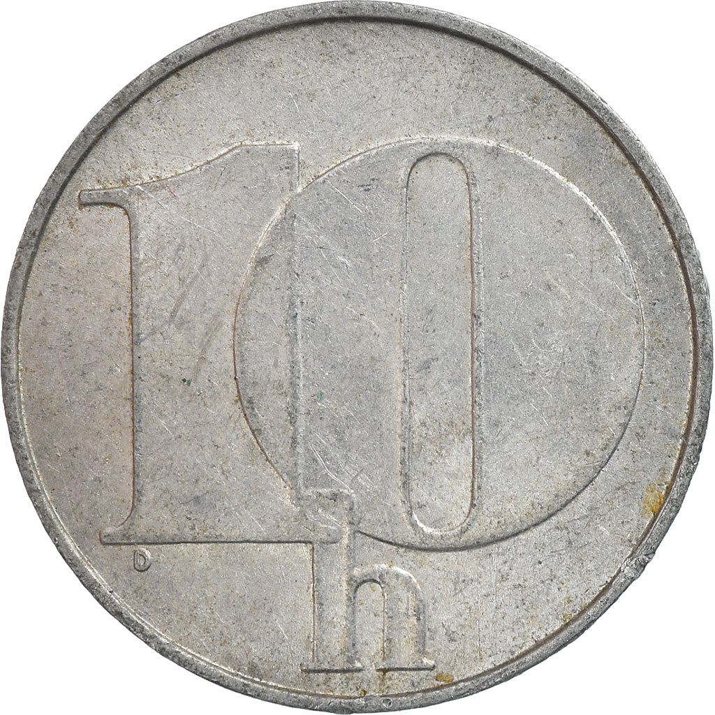Coin, Czechoslovakia, 10 Haleru, 1992, EF(40-45), Aluminum, KM:146