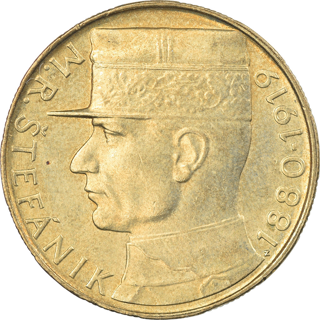 Coin, Czechoslovakia, 10 Korun, 1991, EF(40-45), Nickel-Bronze, KM:153