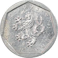 Coin, Czech Republic, 20 Haleru, 1993, Jablonec nad Nisou, EF(40-45), Aluminum