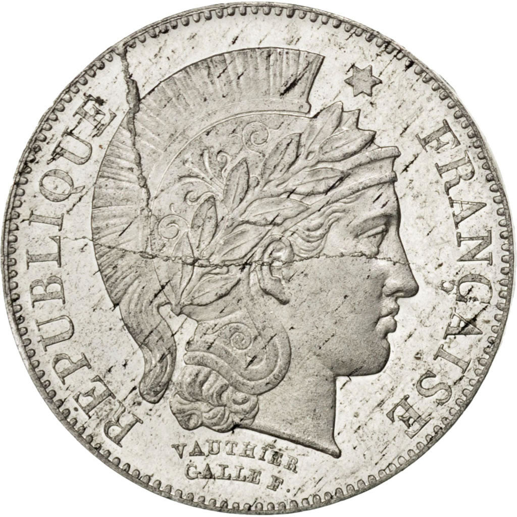 Francia, 20 Francs, 1848, SPL-, Alluminio, Gadoury:1058