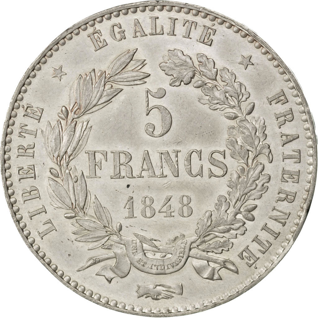 IIème République, Essai de Concours de 5 Francs par Magniadas, 1848, Gadoury 701