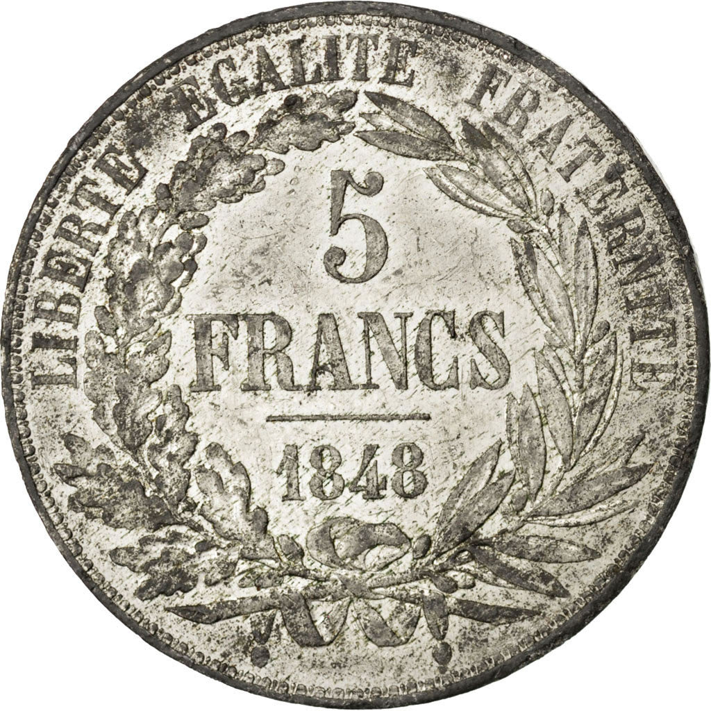 IIème République, Essai de Concours de 5 Francs par Dantzell, 1848, Gadoury 691