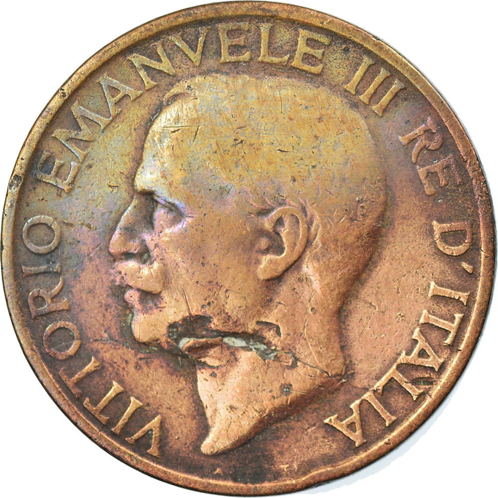 Moneta, Włochy, Vittorio Emanuele III, 10 Centesimi, 1926, Rome, EF(40-45)