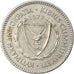 Coin, Cyprus, 50 Mils, 1977, EF(40-45), Copper-nickel, KM:41