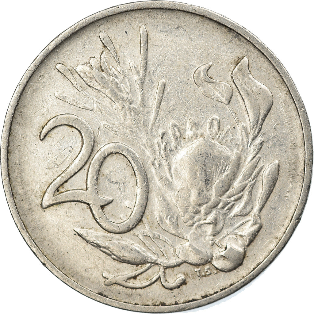 Monnaie, Afrique du Sud, 20 Cents, 1980, TTB, Nickel, KM:86