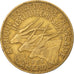 Coin, Cameroon, 5 Francs, 1958, EF(40-45), Aluminum-Bronze, KM:10