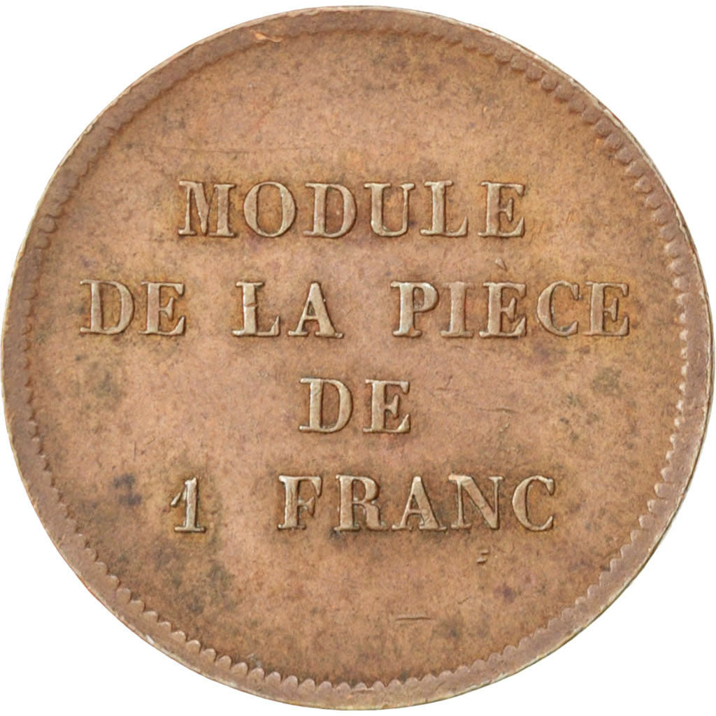 FRANCE, 1 Franc, EF(40-45), Bronze, Gadoury #455, 4.40