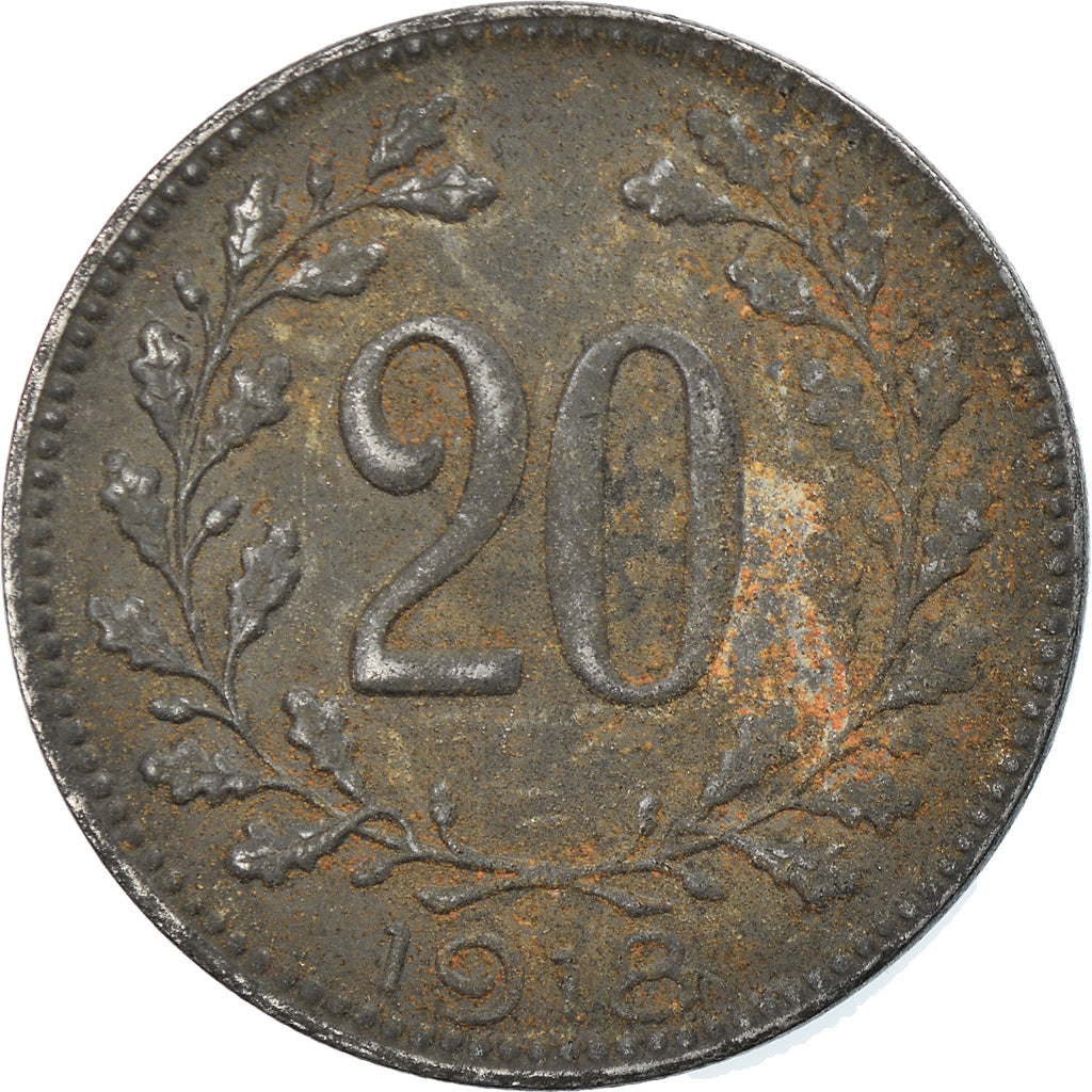 Coin, Hungary, 20 Fillér, 1918, EF(40-45), Iron, KM:498