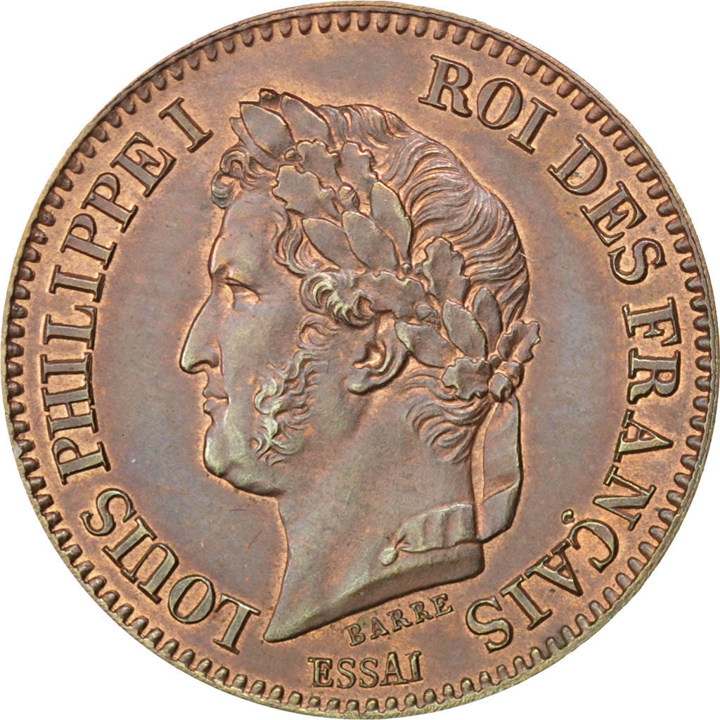 Coin, France, 2 Centimes, 1842, MS(60-62), Bronze, Gadoury:97