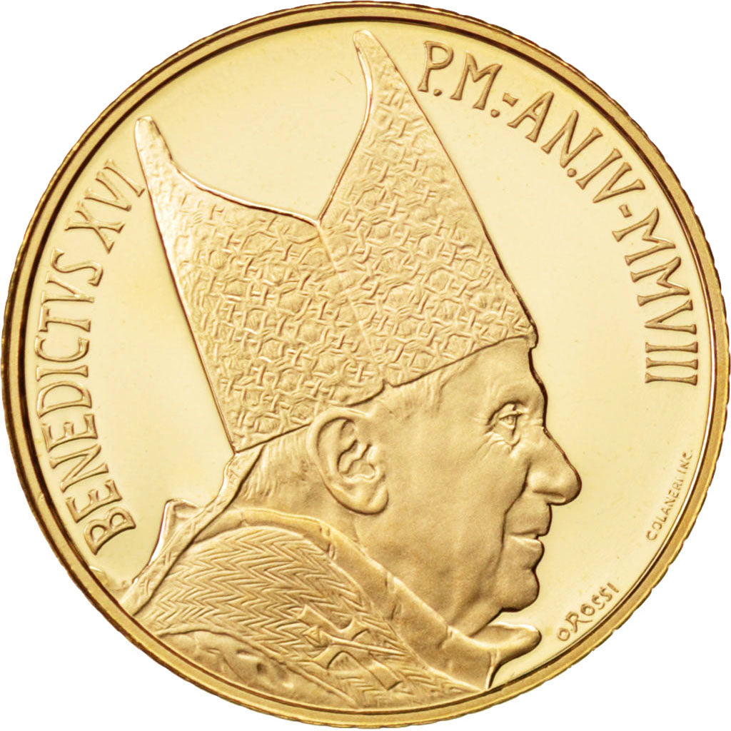 CITTÀ DEL VATICANO, 20 Euro, 2008, FDC, Oro, KM:408