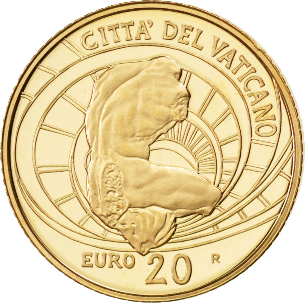 CITTÀ DEL VATICANO, 20 Euro, 2008, FDC, Oro, KM:408
